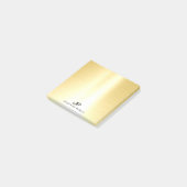 Professionele Glamour Gouden Sjabloon Modern Elega Post-it® Notes (Schuin)