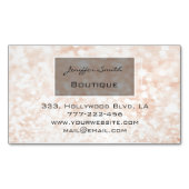 Professionele glamoureus elegant chic glittery visitekaartje magneet (Voorkant)