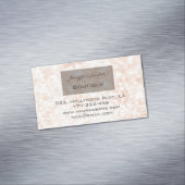 Professionele glamoureus elegant chic glittery visitekaartje magneet (Voorbeeld)