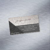 Professionele glamoureus elegant leopard glittera visitekaartje magneet (Voorbeeld)