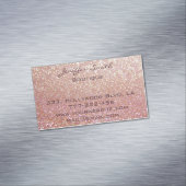 Professionele glamoureus elegante glitterij visitekaartje magneet (Voorbeeld)