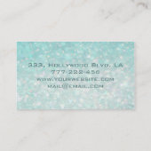 Professionele glamoureuze moderne elegante bokee visitekaartje (Achterkant)