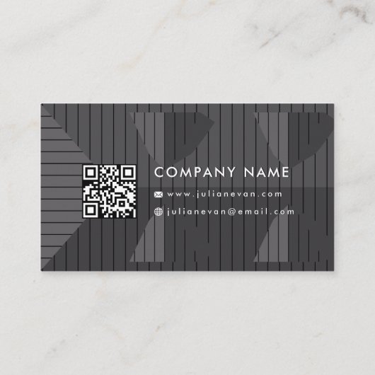 Professionele glanzende zilveren dakconstructie visitekaartje (Achterkant)