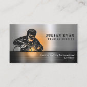 Professionele Glanzende Zwarte Lassen Metalen Fabr Visitekaartje (Voorkant)