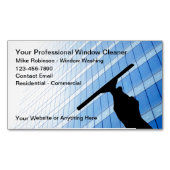 Professionele glazenwasser Kantoor Magnetisch Visitekaartje (Voorkant)