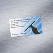 Professionele glazenwasser Kantoor Magnetisch Visitekaartje (Voorbeeld)