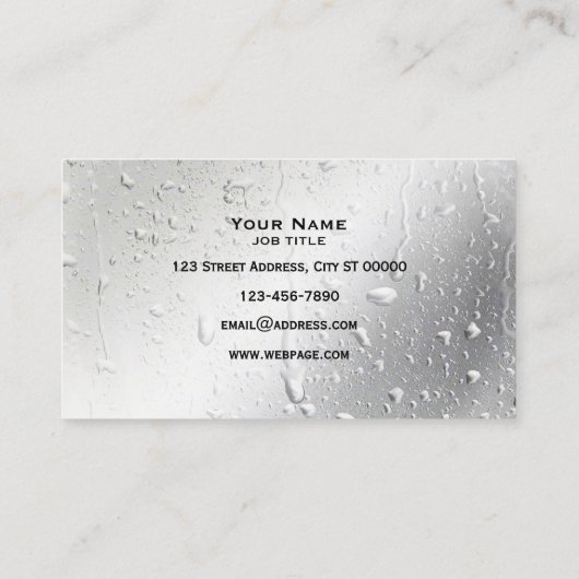 Professionele glazenwassing visitekaartje (Achterkant)