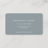 Professionele glin Elegant Interior Decorator Grey Visitekaartje (Achterkant)