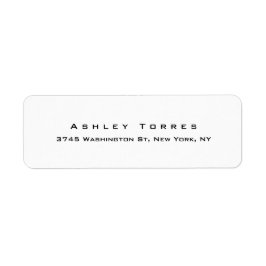 Professionele glin elegant modern zwart-wit etiket