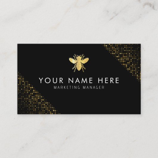 professionele glitter BeeKeeper Honing Visitekaartje (Voorkant)