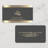 Professionele Glitter Huis Dakborstel Grijs Visitekaartje (Voorkant / Achterkant)