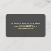 Professionele Glitter Huis Dakborstel Grijs Visitekaartje (Achterkant)