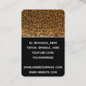 Professionele Glitter Photo Custom Business Logo Visitekaartje (Achterkant)