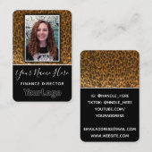 Professionele Glitter Photo Custom Business Logo Visitekaartje (Voorkant / Achterkant)