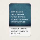 Professionele Glitter Professor Preschool Leraren Visitekaartje (Achterkant)