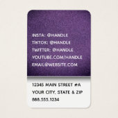 Professionele Glitter Professor Preschool Leraren Visitekaartje (Achterkant)