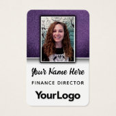 Professionele Glitter Professor Preschool Leraren Visitekaartje (Voorkant)