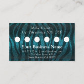 Professionele glitter Trendy Modern Elegant Salon Afsprakenkaartje (Achterkant)