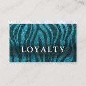 Professionele glitter Trendy Modern Elegant Salon Afsprakenkaartje (Voorkant)