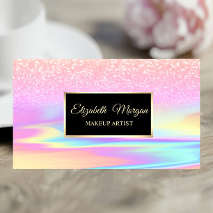 Professionele glitters holografisch frame bokeh visitekaartje