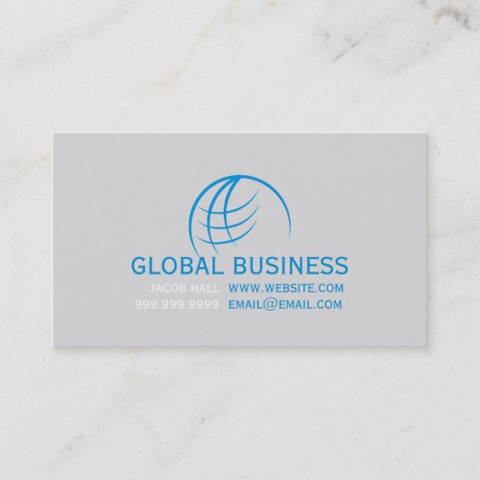 Professionele Globe Aarde Visitekaart Visitekaartje (Voorkant)