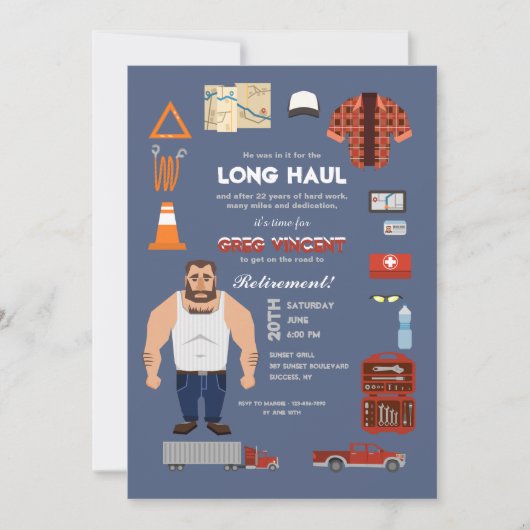 Professionele goederenuitnodiging kaart (Voorkant)