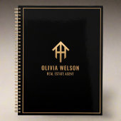 Professionele Gold & Black Makelaar 2024 Planner