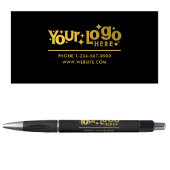 Professionele Gold Business Logo Contactgegevens Pen