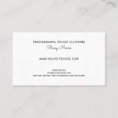 Professionele Gold en Black House Keeper schoonmaa Visitekaartje (Achterkant)