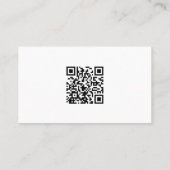 Professionele Gold Flare Custom Photo QR Code Visitekaartje (Achterkant)