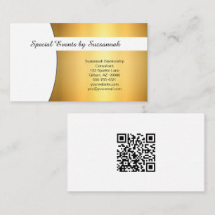 Professionele Gold Flare Custom QR Code Visitekaartje