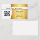 Professionele Gold Flare Custom QR Code Visitekaartje (Voorkant / Achterkant)