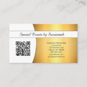 Professionele Gold Flare Custom QR Code Visitekaartje (Voorkant)