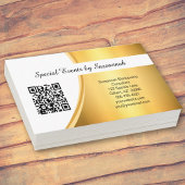 Professionele Gold Flare Custom QR Code Visitekaartje