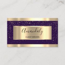 Professionele Gold Hairdresser Event Planner Viole Visitekaartje