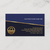 Professionele Gold Line Blue Shade-lagen die zwemm Visitekaartje (Achterkant)