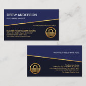 Professionele Gold Line Blue Shade-lagen die zwemm Visitekaartje (Voorkant / Achterkant)