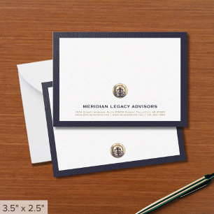 Professionele Gold Logo Business Note Kaart Notitiekaartje