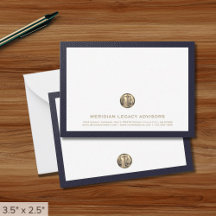 Professionele Gold Logo Business Note Kaart