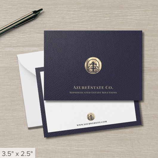 Professionele Gold Logo Business Note Kaart Notitiekaartje
