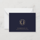 Professionele Gold Logo Business Note Kaart Notitiekaartje (Voorkant)