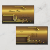 Professionele Gold Look Elegant Classy Business Visitekaartje (Voorkant / Achterkant)