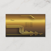 Professionele Gold Look Elegant Classy Business Visitekaartje (Achterkant)