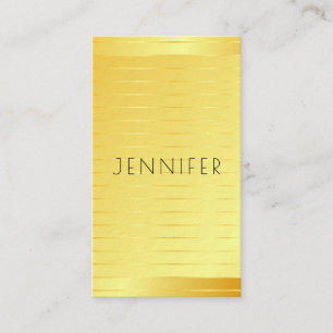 Professionele Gold look Modern Elegant Sjabloon Visitekaartje