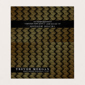 Professionele Gold Lux Weave Visitekaartje (Buitenkant ongevouwen)