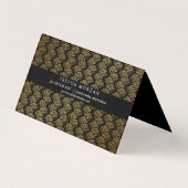 Professionele Gold Lux Weave Visitekaartje (Achterkant)