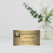 Professionele Gold Metal Tool Construction Visitekaartje (Staand voorkant)