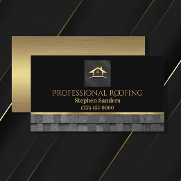Professionele Gold Roofing Shingles Construction B Visitekaartje
