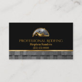 Professionele Gold Roofing Shingles Construction Visitekaartje (Voorkant)