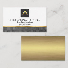 Professionele Gold Roofing Shingles Construction Visitekaartje